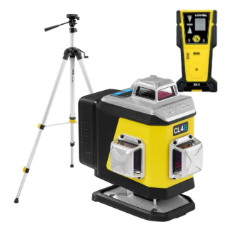Nivel System CL4B LCD + statyw SJJ-M1 EX + czujnik CLS-5 - laser krzyżowy niebieski 4 × 360° 4D OLED Bluetooth